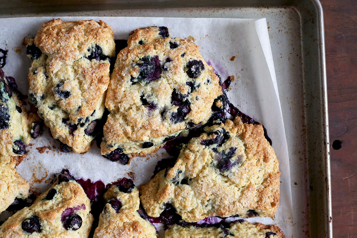 Summer fruit scones via @kingarthurflour