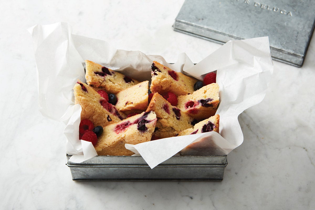 red white and blue blondies via @kingarthurflour