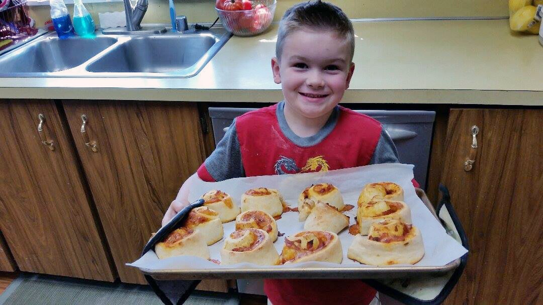 Pizza Party Buns via @kingarthurflour