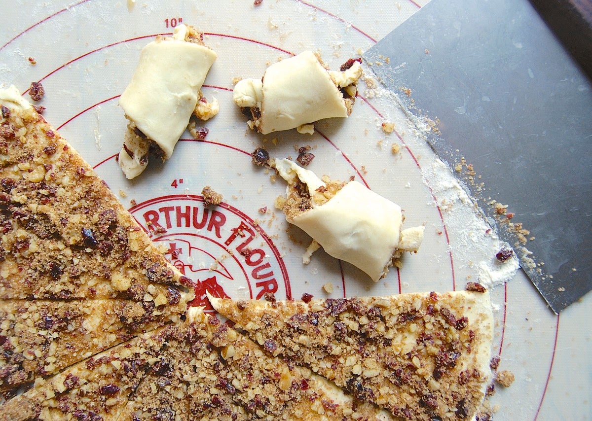 Rugelach Bakealong via @kingarthurflour