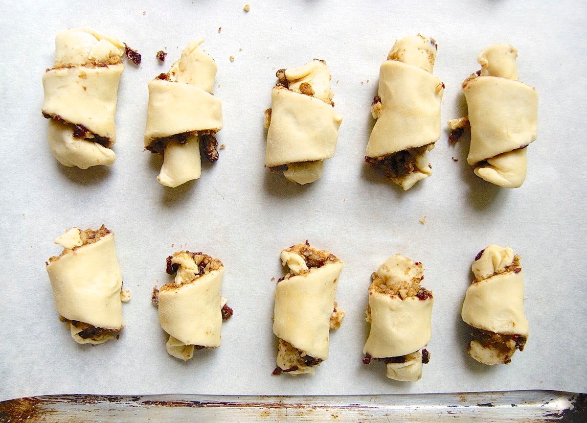 Rugelach Bakealong via @kingarthurflour