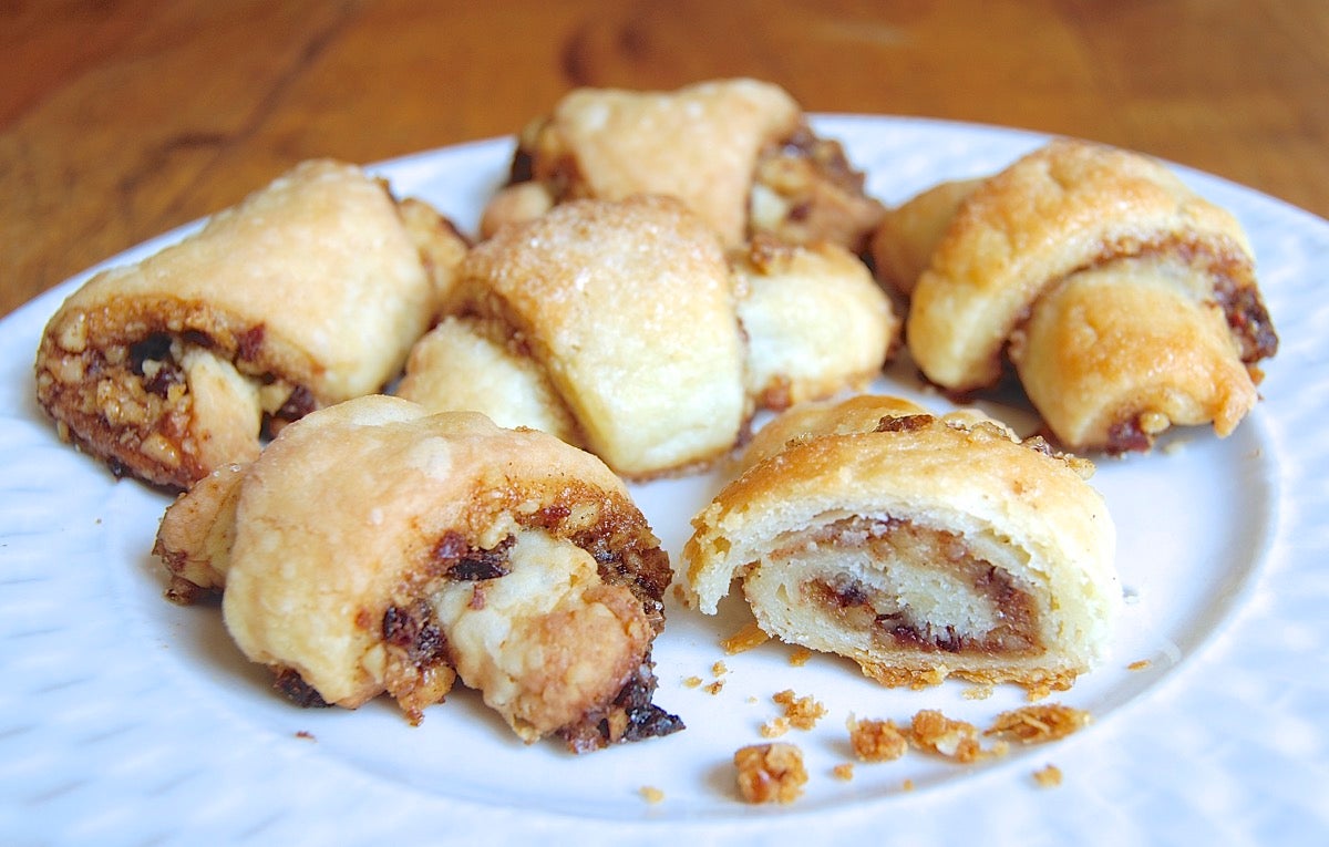 Rugelach Bakealong via @kingarthurflour