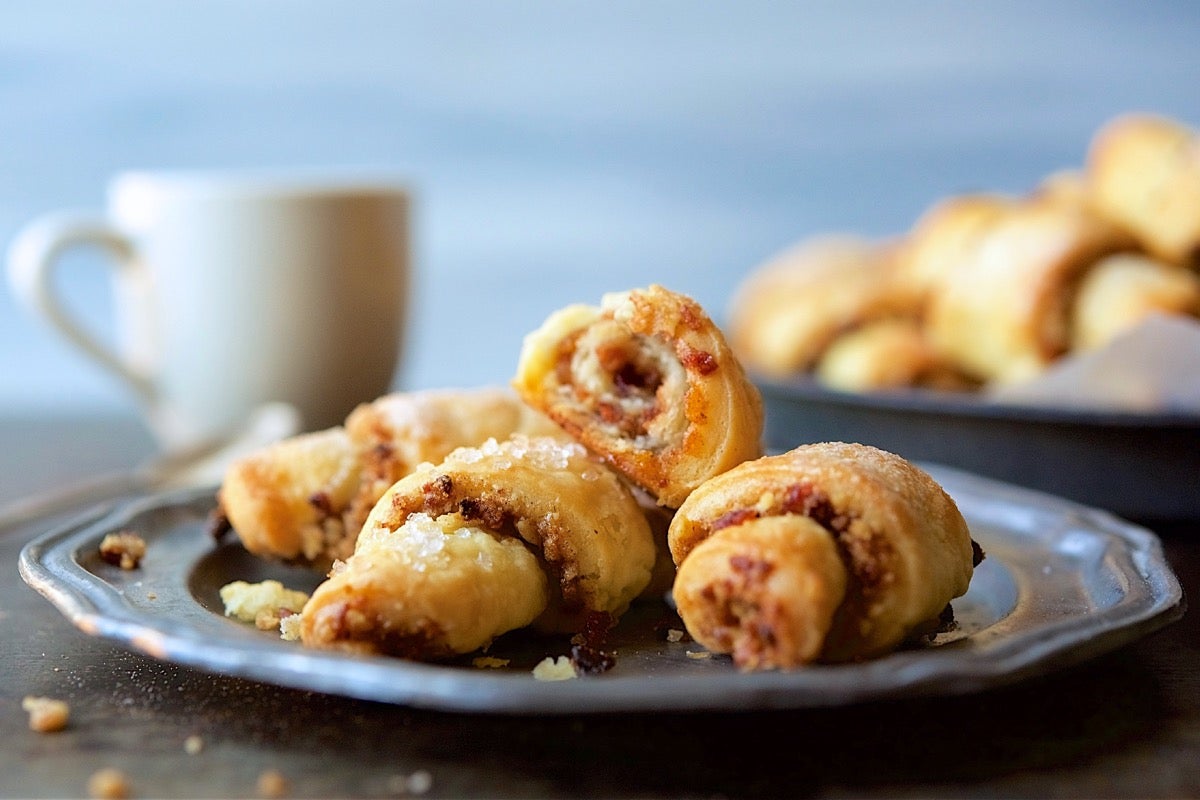 Rugelach Bakealong via @kingarthurflour