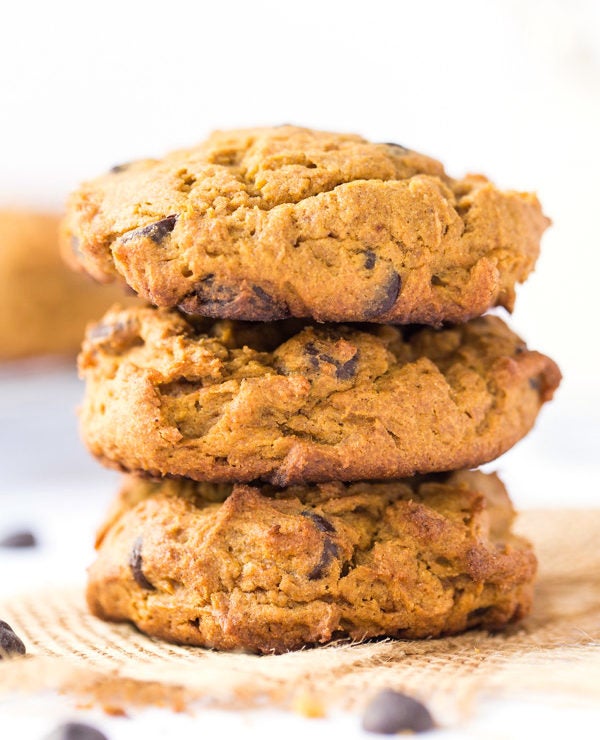 how to make Gluten-Free Pumpkin Chocolate Chip Cookies via @kingarthurflour