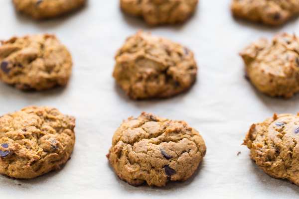 how to make Gluten-Free Pumpkin Chocolate Chip Cookies via @kingarthurflour