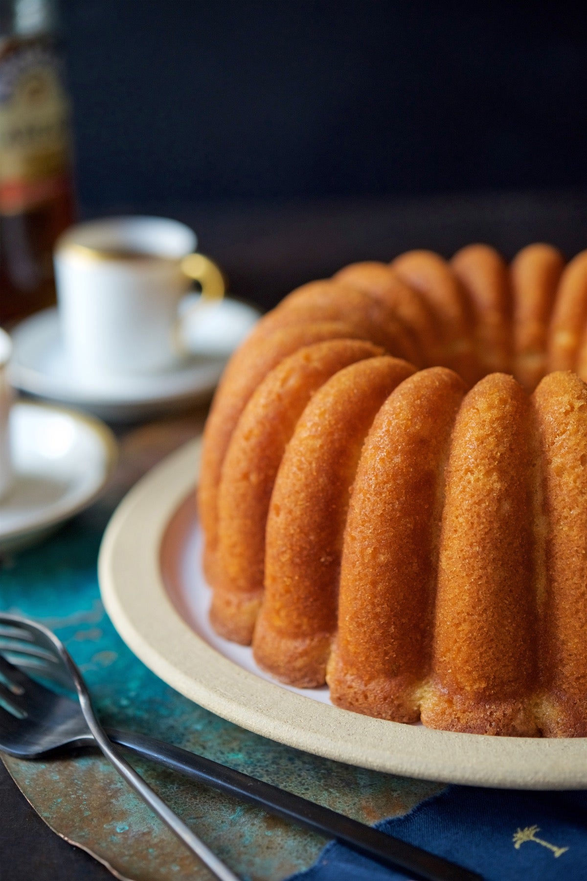 Caribbean Rum Cake via @kingarthurflour