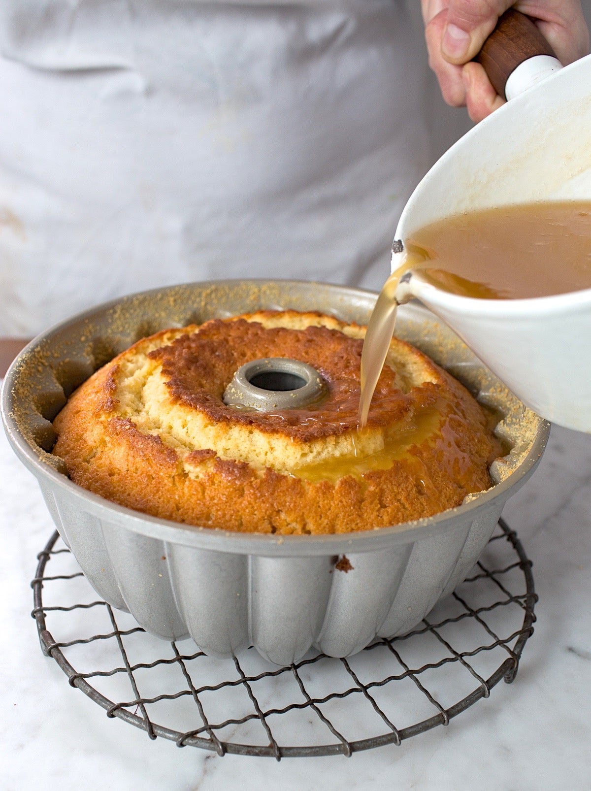 Caribbean Rum Cake via @kingarthurflour