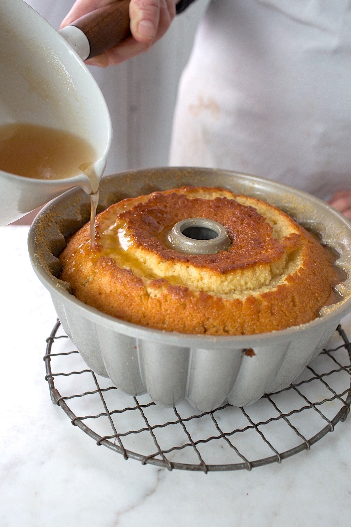 Caribbean Rum Cake via @kingarthurflour