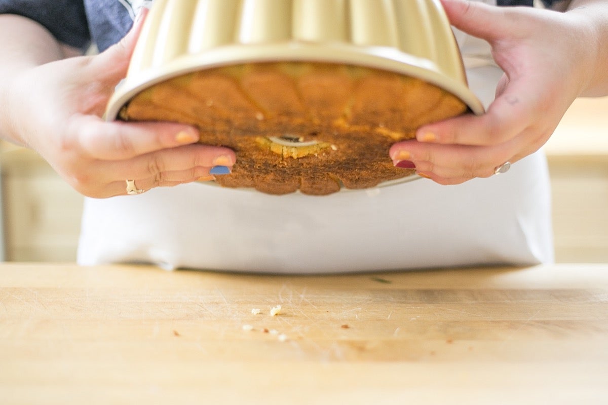 Stuck Bundt via @kingarthurflour