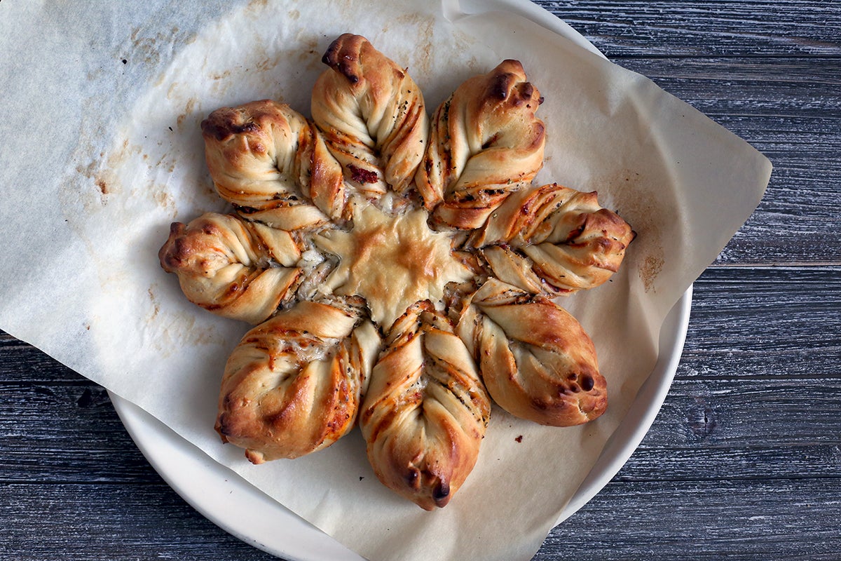 Savory Star Bread via @kingarthurflour