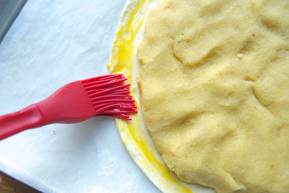 How to Make Almond Galette via @kingarthurflour