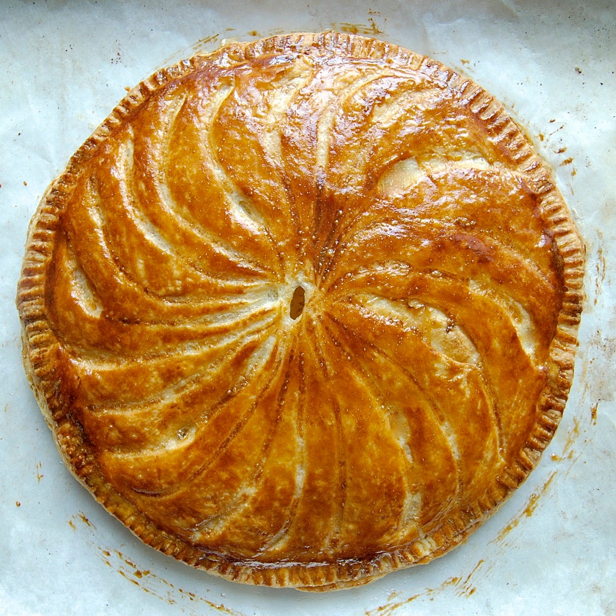 Almond Galette via @kingarthurflour