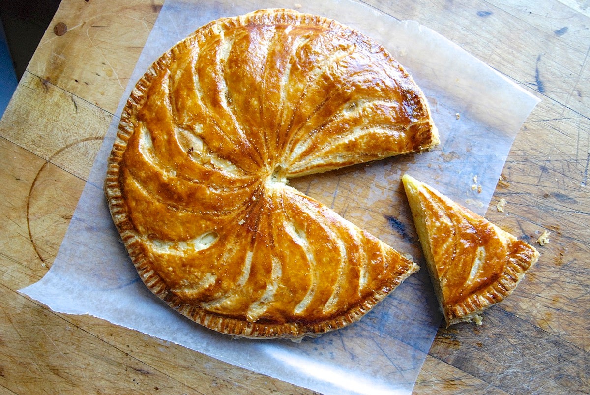 Almond Galette via @kingarthurflour