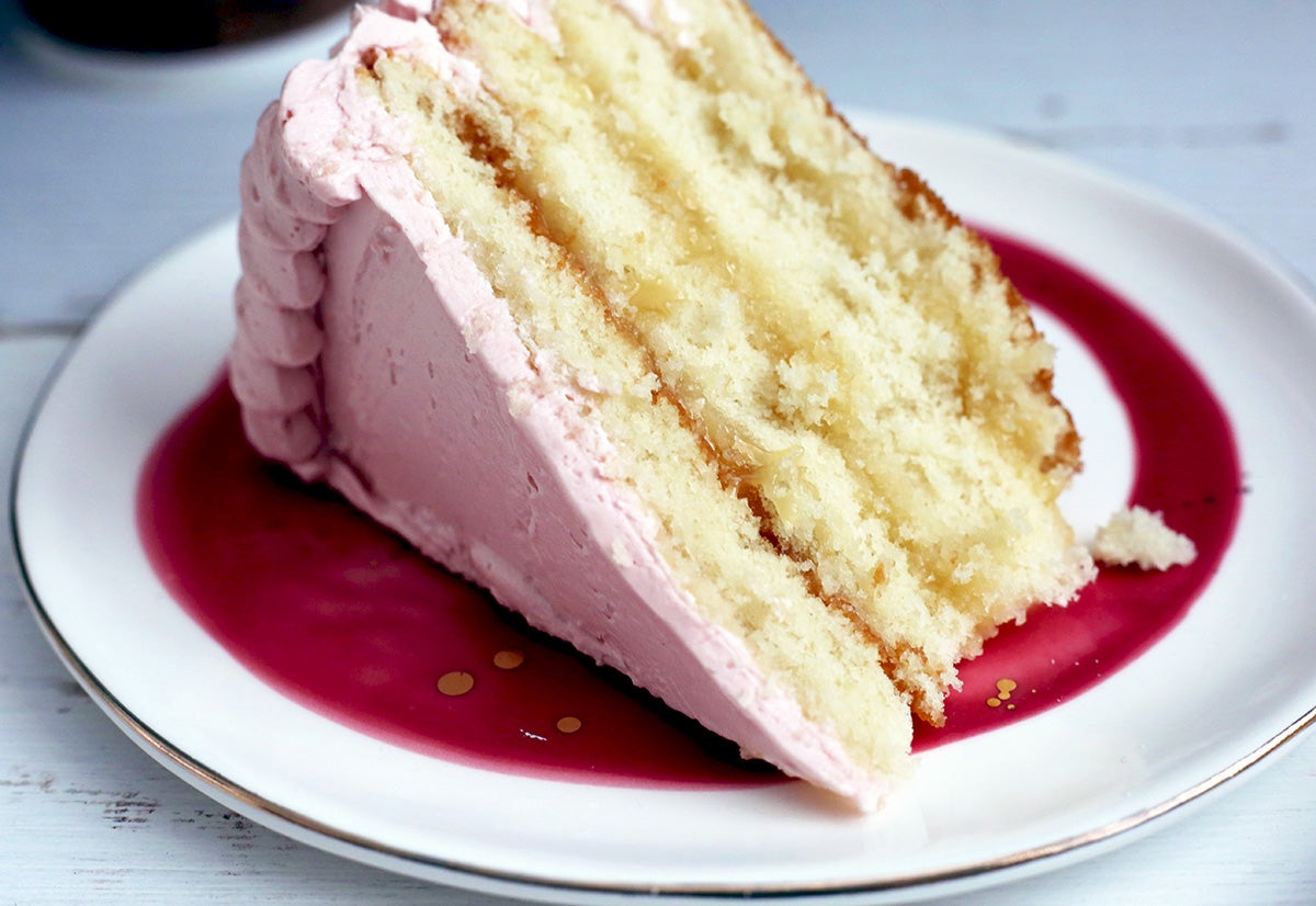 Cosmopolitan cake via @kingarthurflour