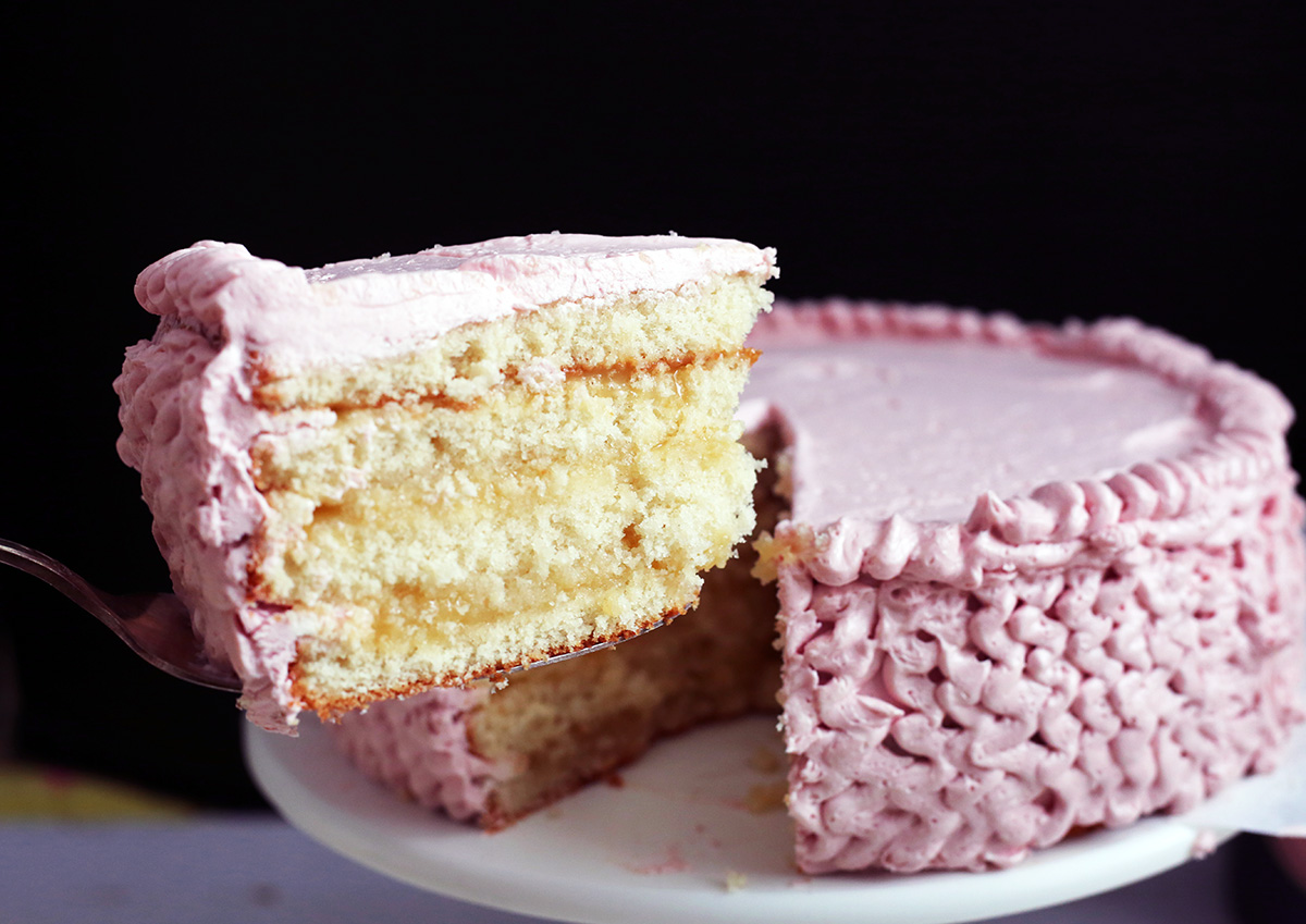 Cosmopolitan cake via @kingarthurflour