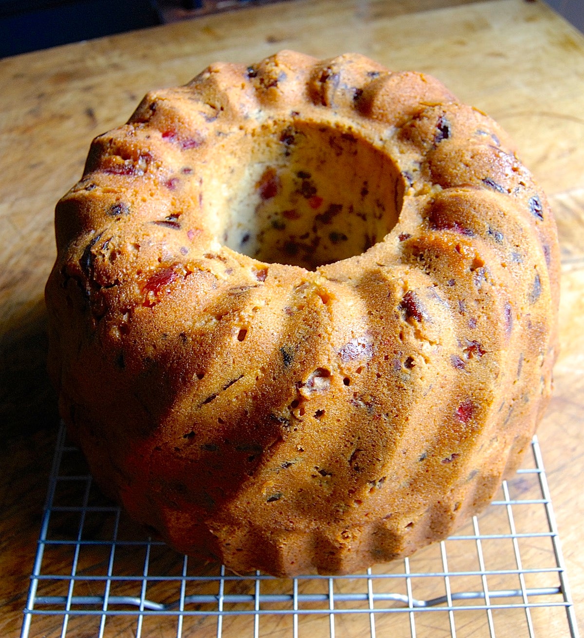 Fruit Cake Bundt via @kingarthurflour