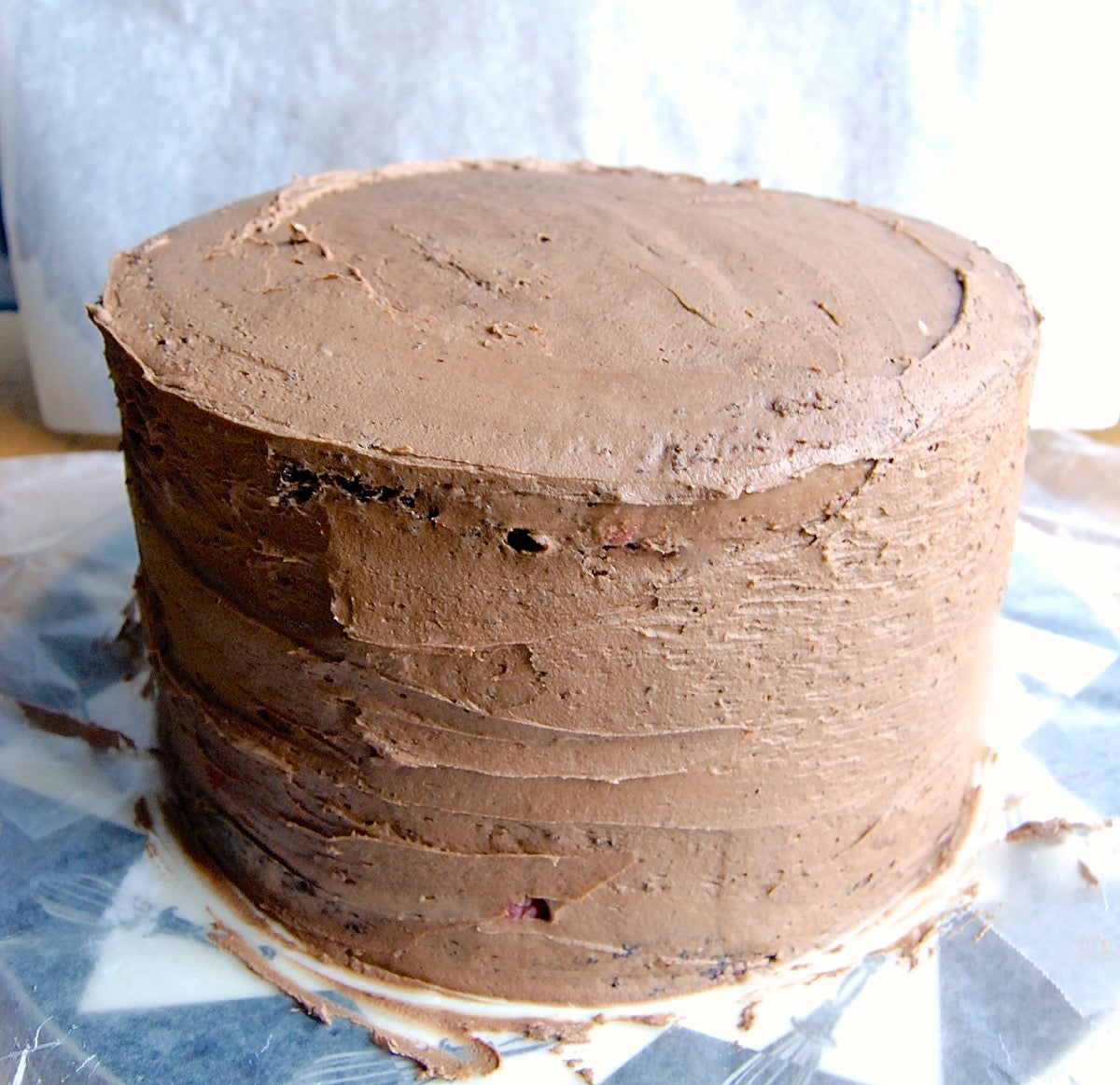 Chocolate Mousse Cake with Raspberries Bakealong via @kingarthurflour