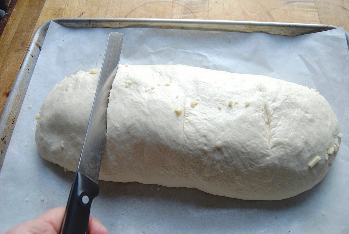 Gruyere-Stuffed Crusty Loaves Bakealong via @kingarthurflour