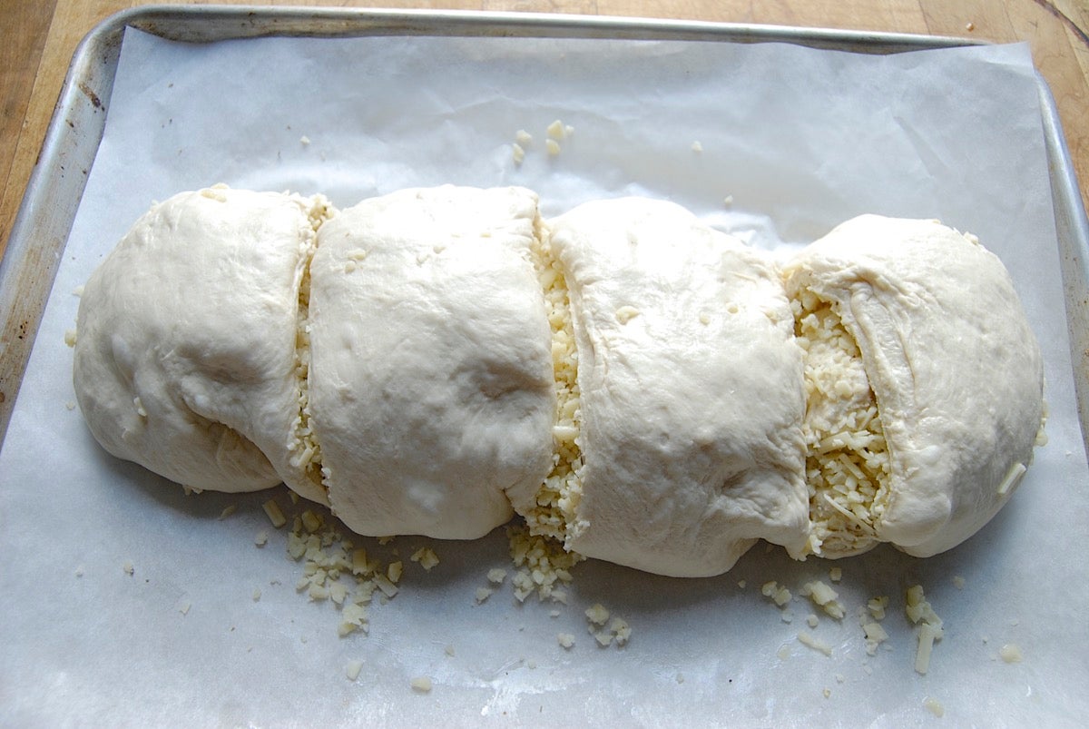 Gruyere-Stuffed Crusty Loaves Bakealong via @kingarthurflour