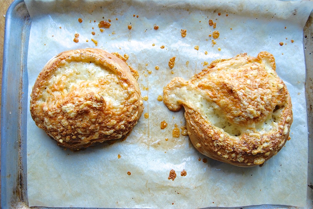 Gruyere-Stuffed Crusty Loaves Bakealong via @kingarthurflour