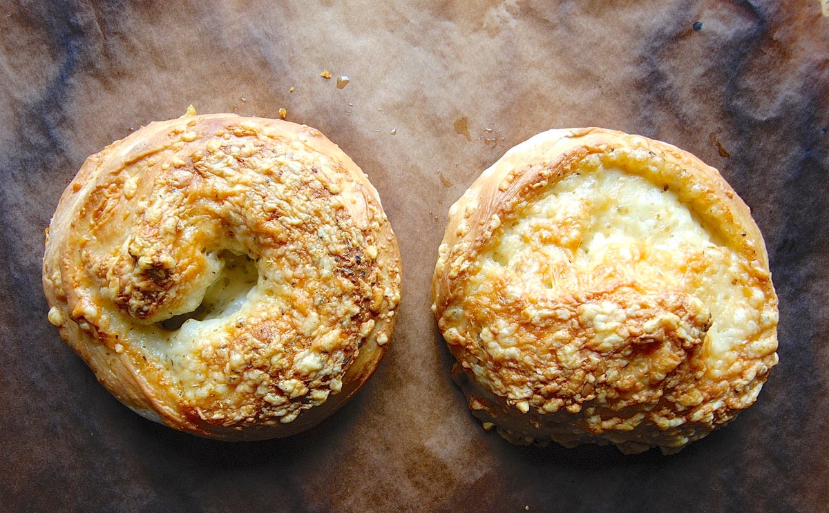 Gruyere-Stuffed Crusty Loaves Bakealong via @kingarthurflour