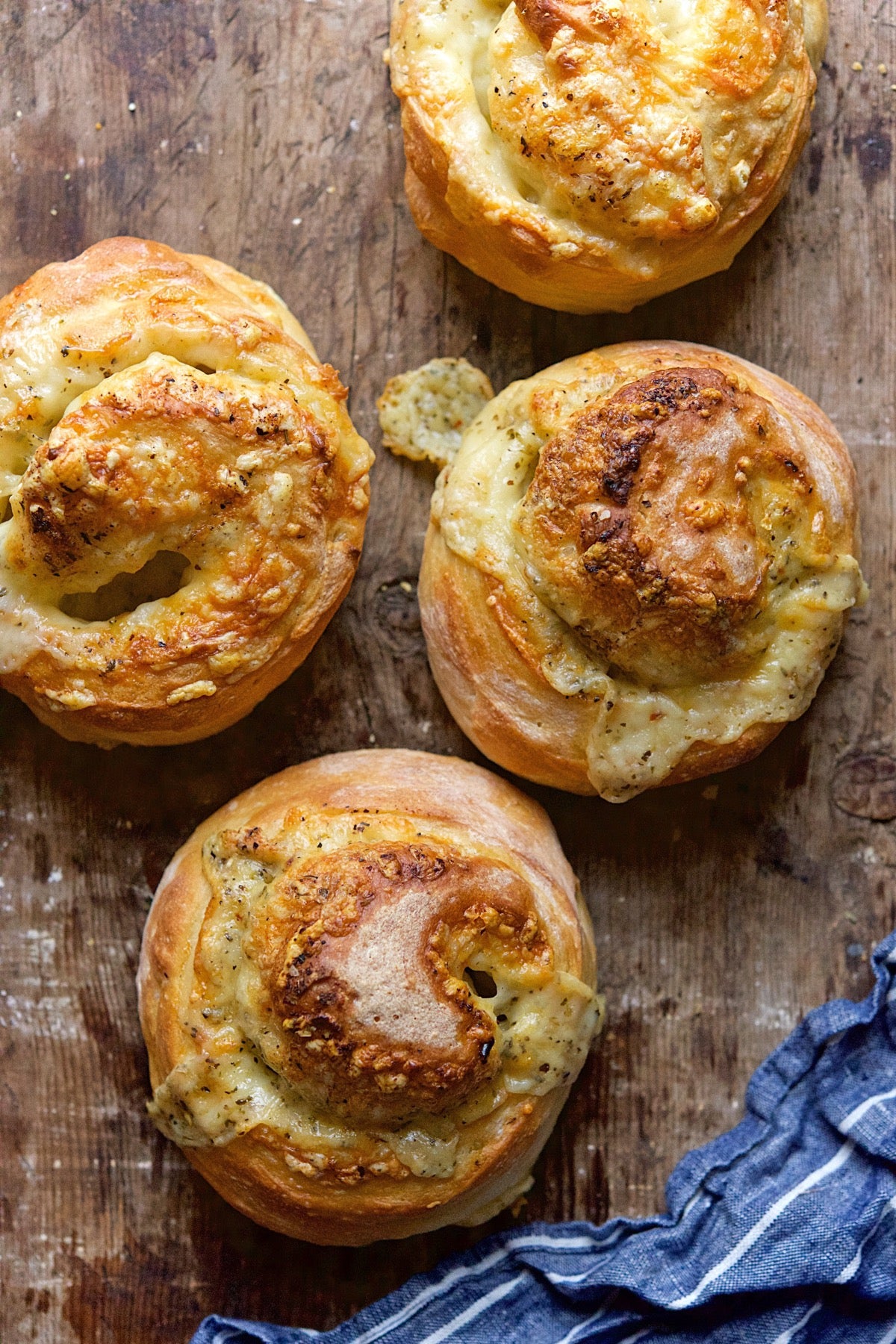 Gruyere-Stuffed Crusty Loaves Bakealong via @kingarthurflour