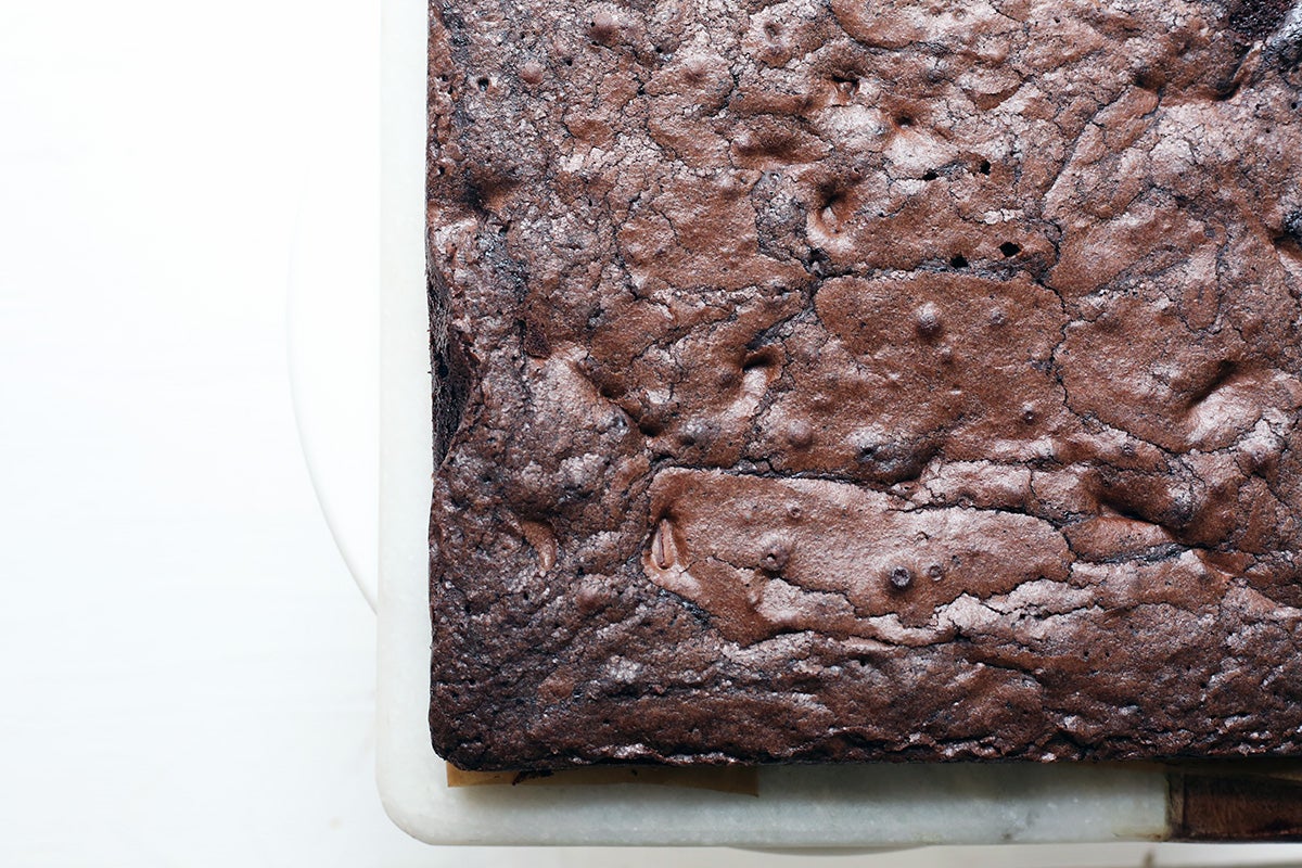 Chocolate crunch brownies via @kingarthurflour