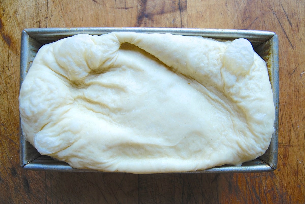 Over-proofed dough via @kingarthurflour