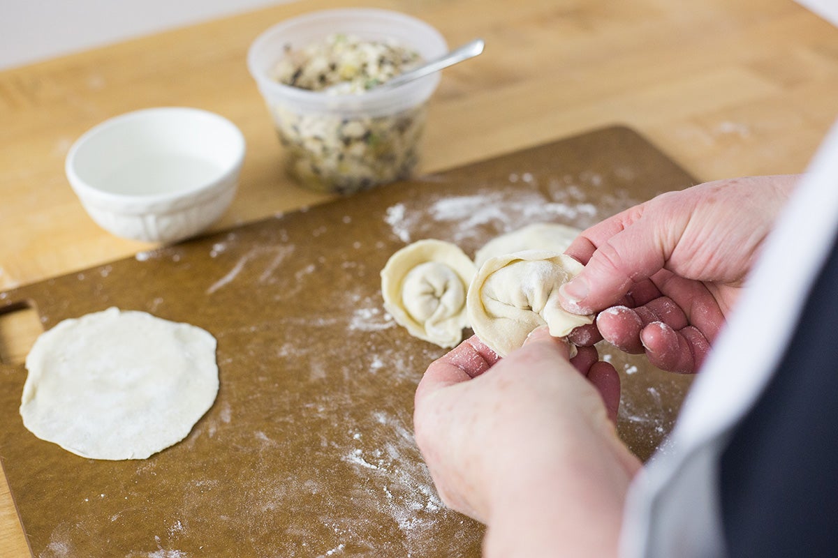 Shaping Asian Dumplings via @kingarthurflour