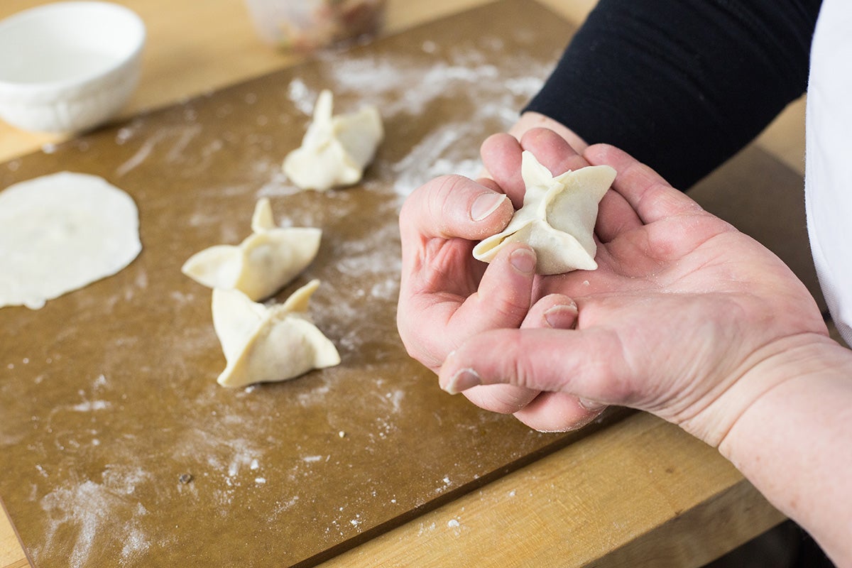 Shaping Asian Dumplings via @kingarthurflour