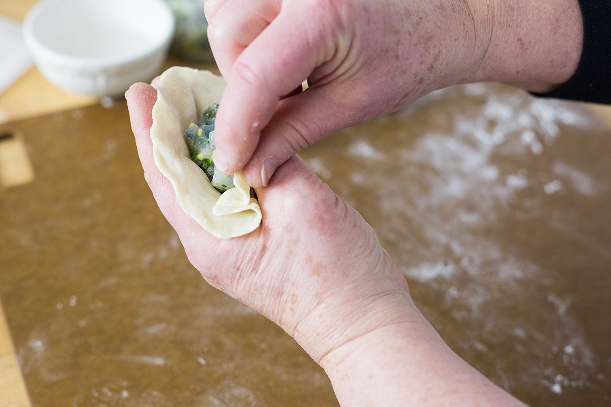 shaping Asian Dumplings via @kingarthurflour