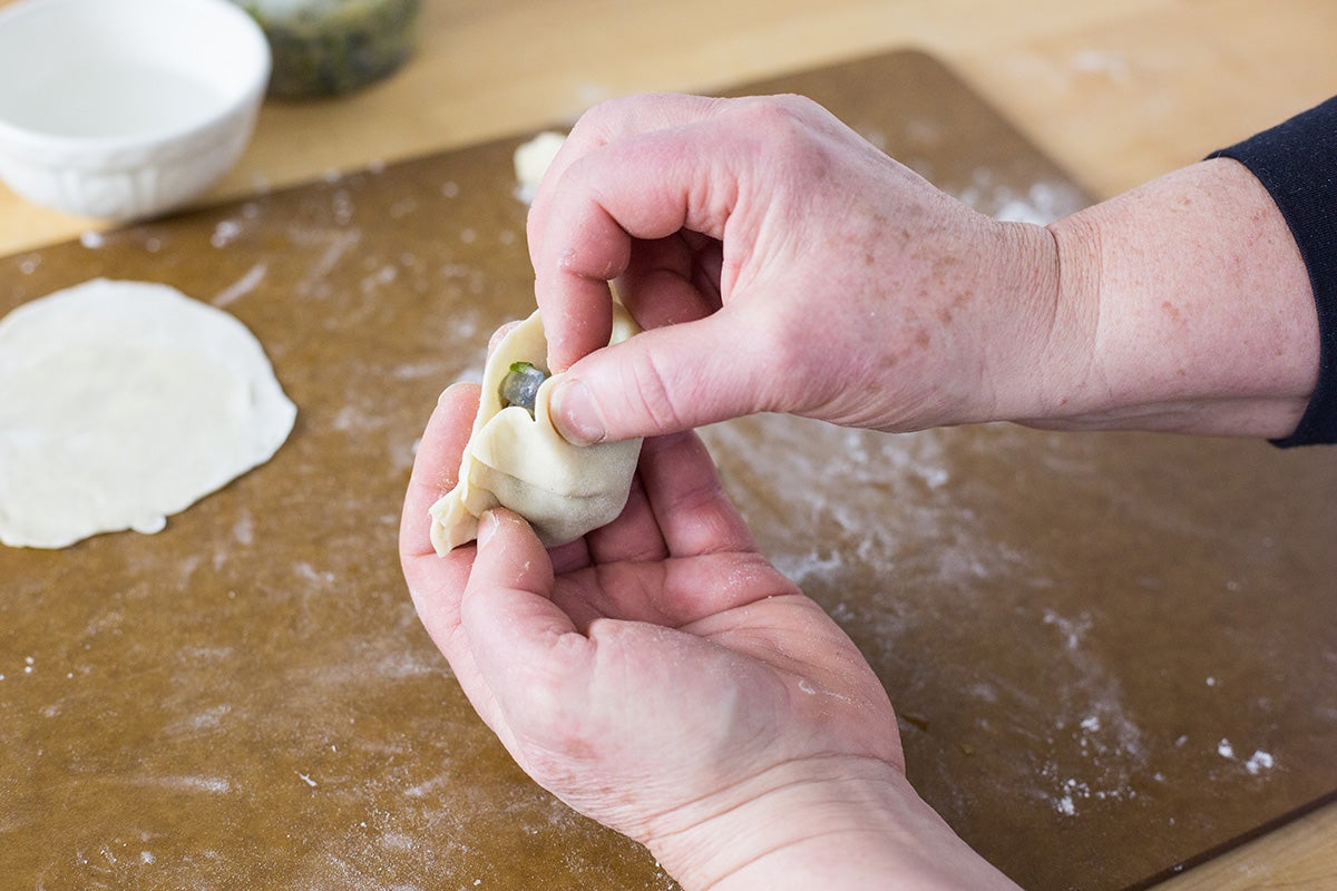 shaping Asian Dumplings via @kingarthurflour