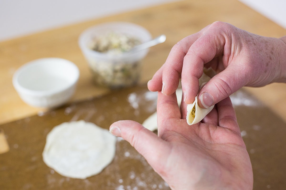 Shaping Asian Dumplings via @kingarthurflour