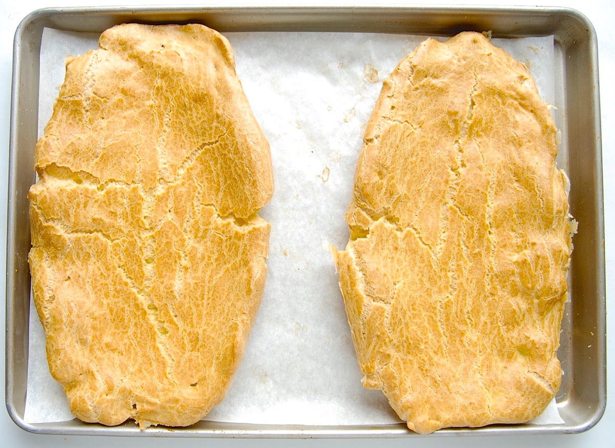 Almond Puff Loaf Bakealong via @kingarthurflour