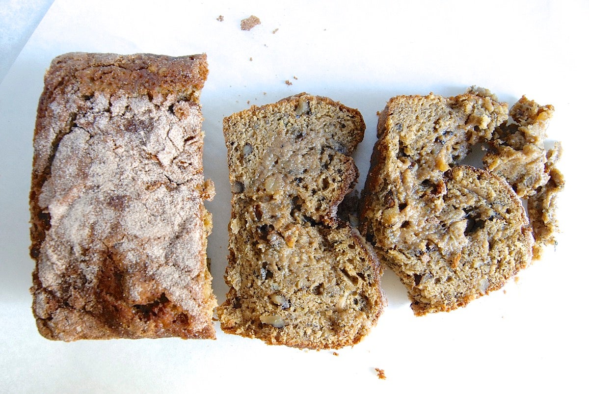 How to tell when banana bread is done via @kingarthurflour