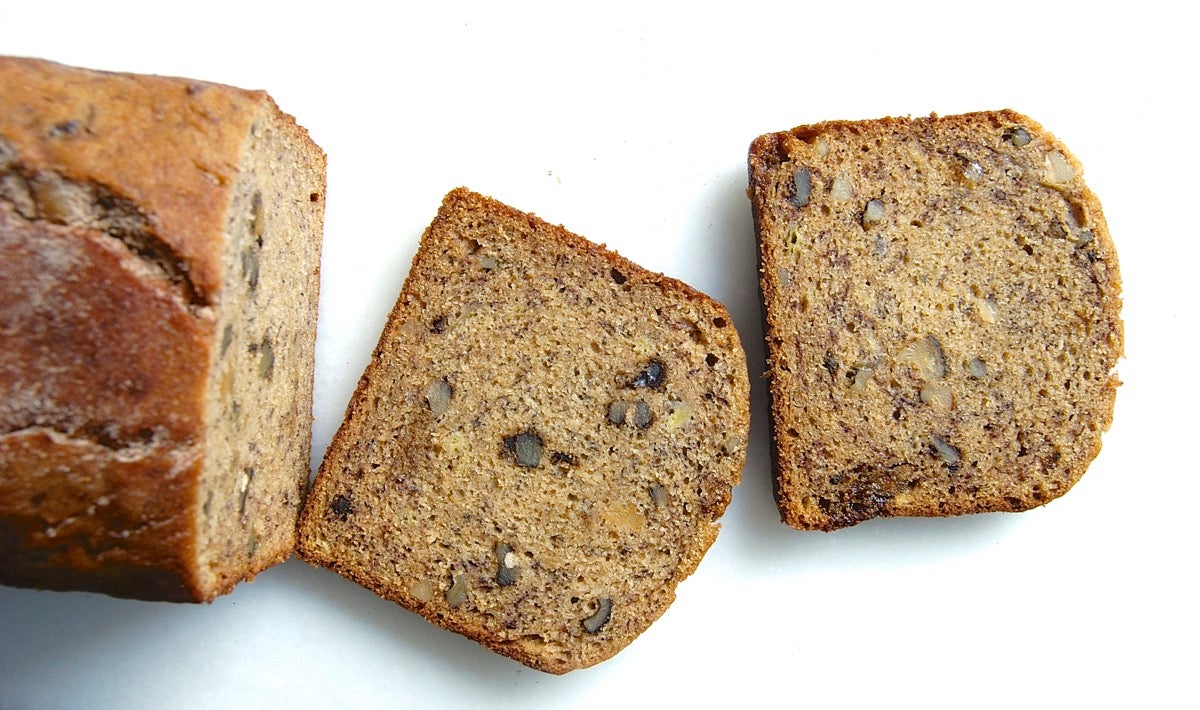 Sweet twist on banana bread via @kingarthurflour