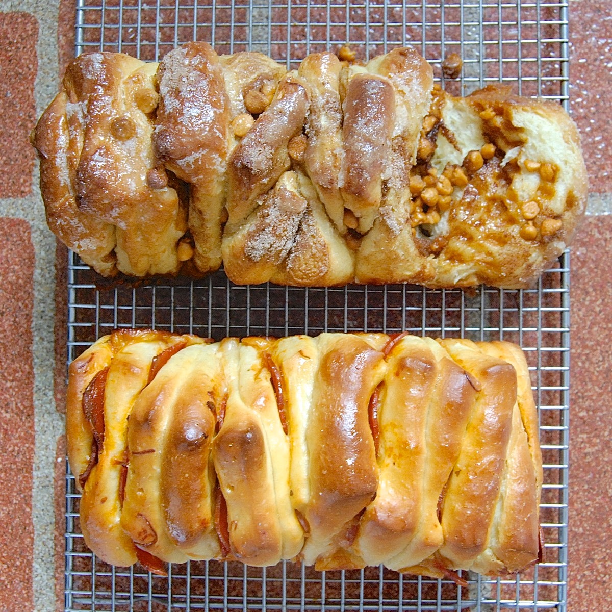 Butterflake Herb Loaf Transformed via @kingarthurflour