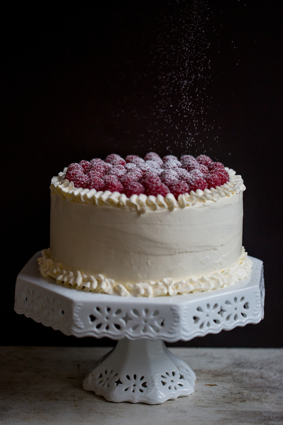 white cake via @kingarthurflour