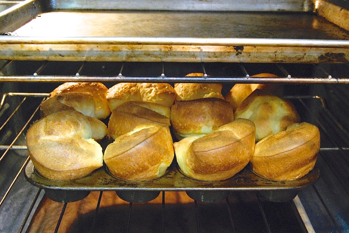 Popovers via @kingarthurflour