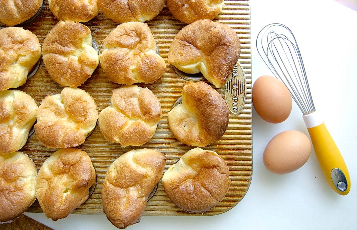 Popovers via @kingarthurflour