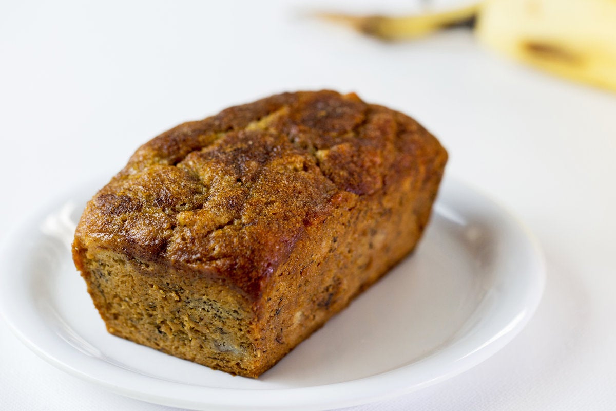 Gluten-free and vegan banana bread via @kingarthurflour