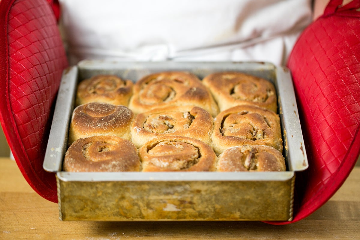 How to make sticky buns via @kingarthurflour