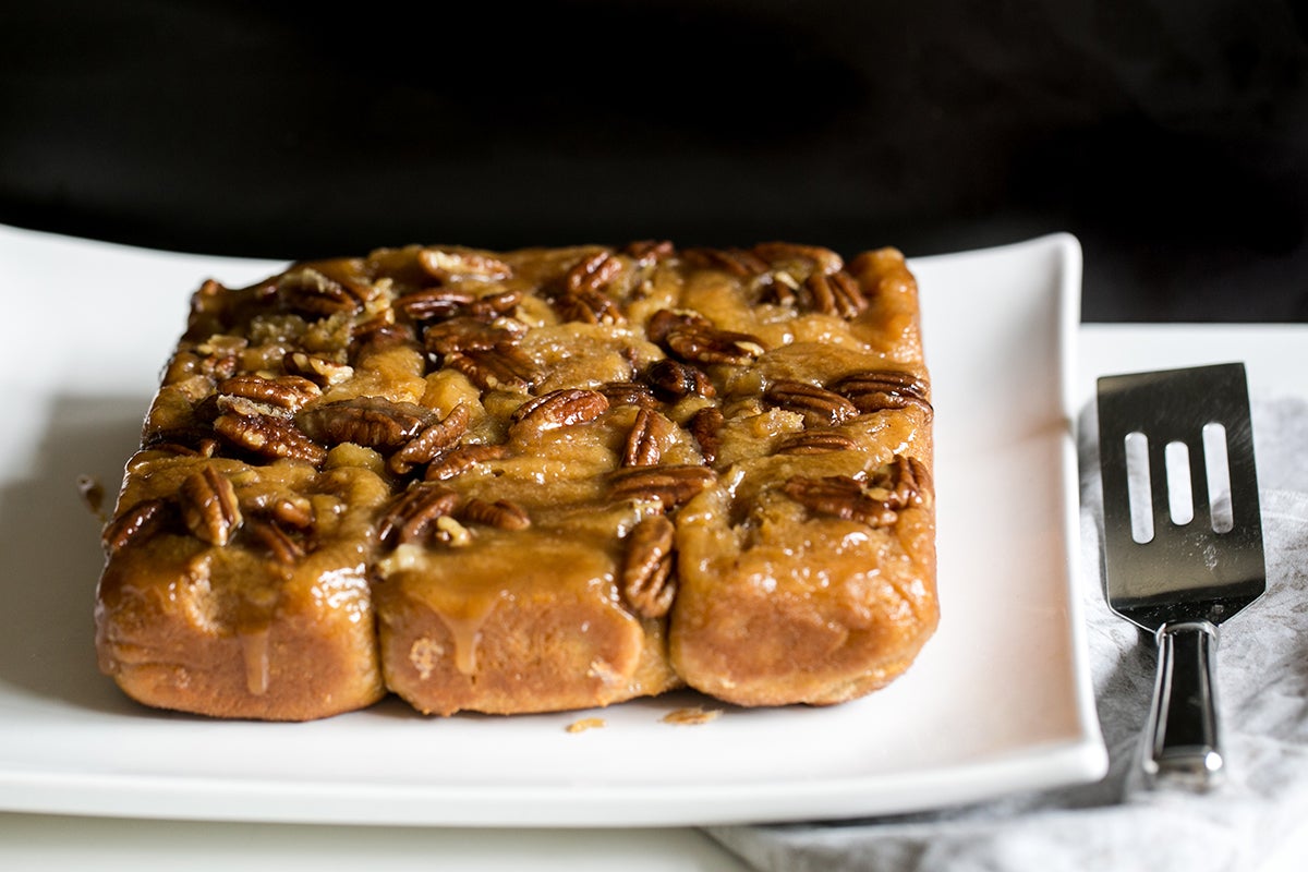 How to make sticky buns via @kingarthurflour