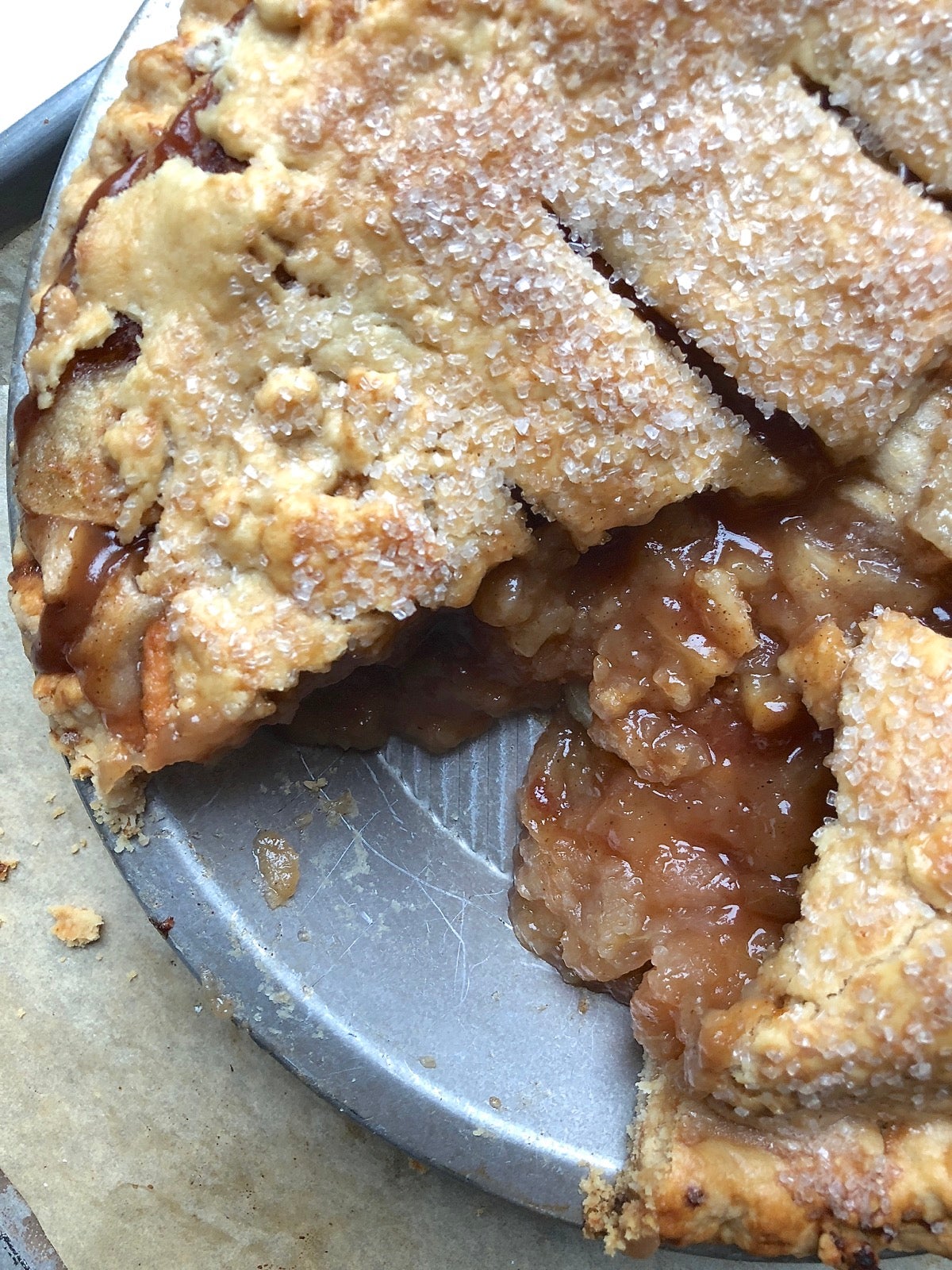 How to prevent runny apple pie via @kingarthurflour