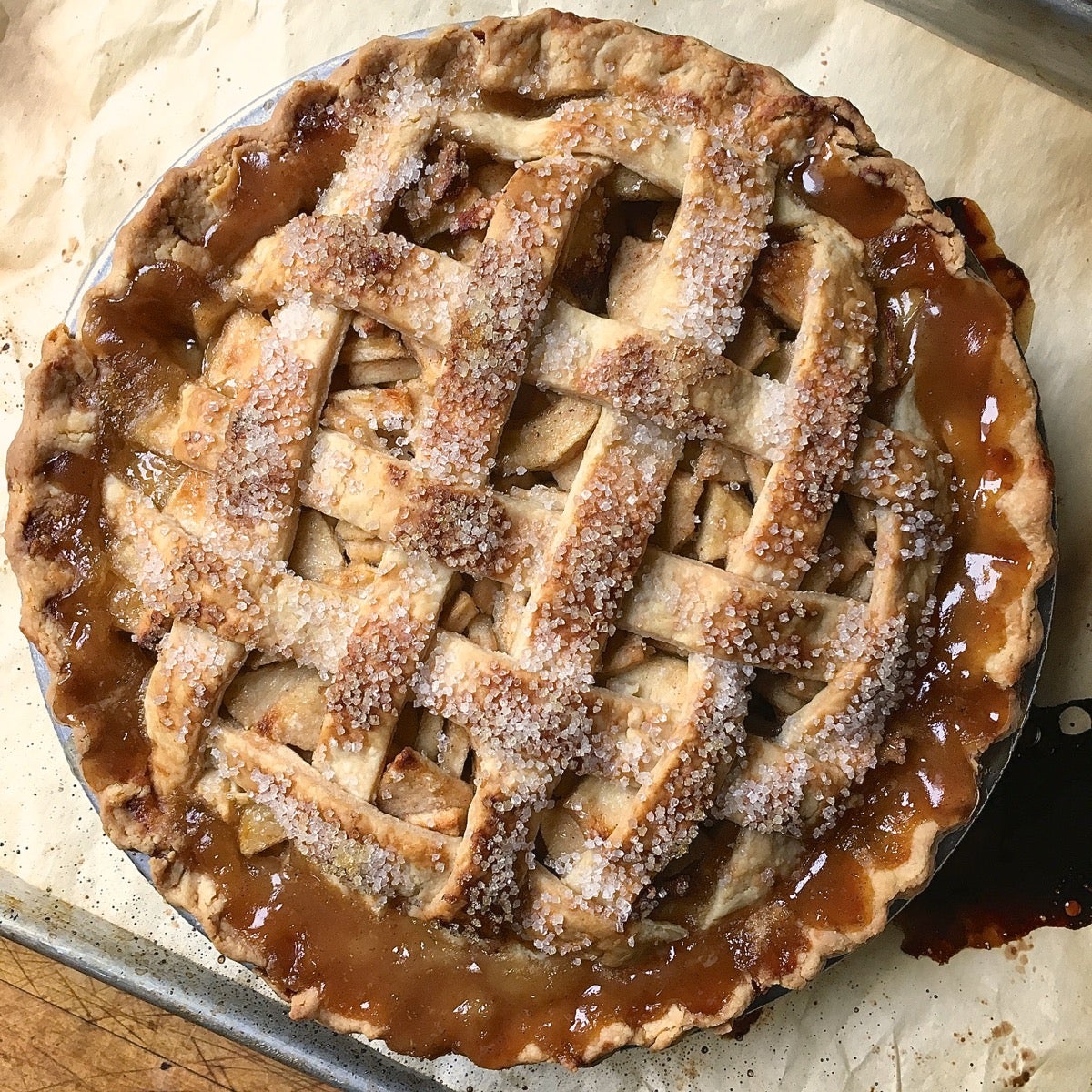 How to prevent runny apple pie via @kingarthurflour