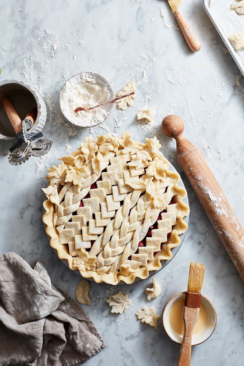 Fancy pie crust via @kingarthurflour