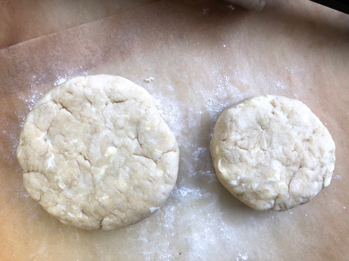 Special apple pie via @kingarthurflour