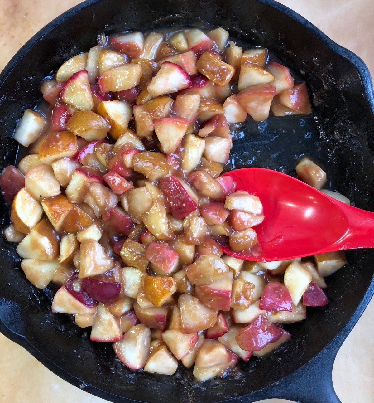 Special apple pie via @kingarthurflour