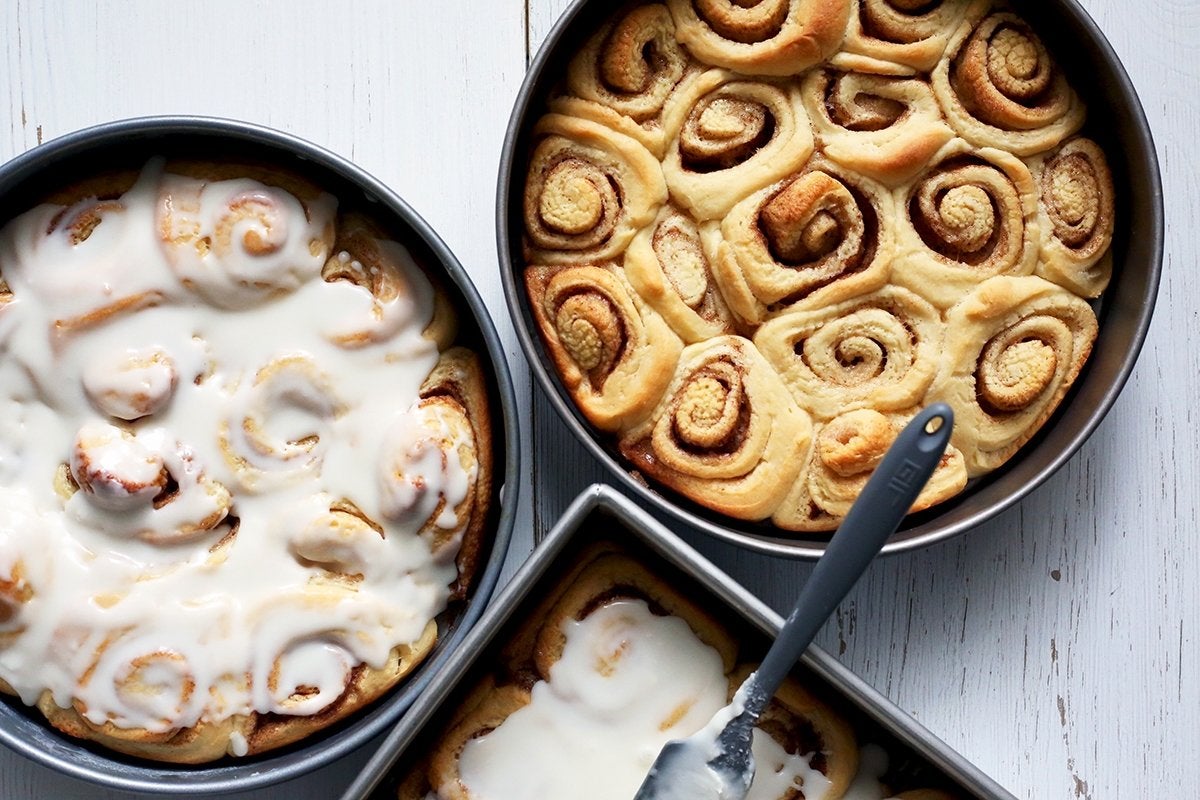 Big Batch Cinnamon Rolls via @kingarthurflour