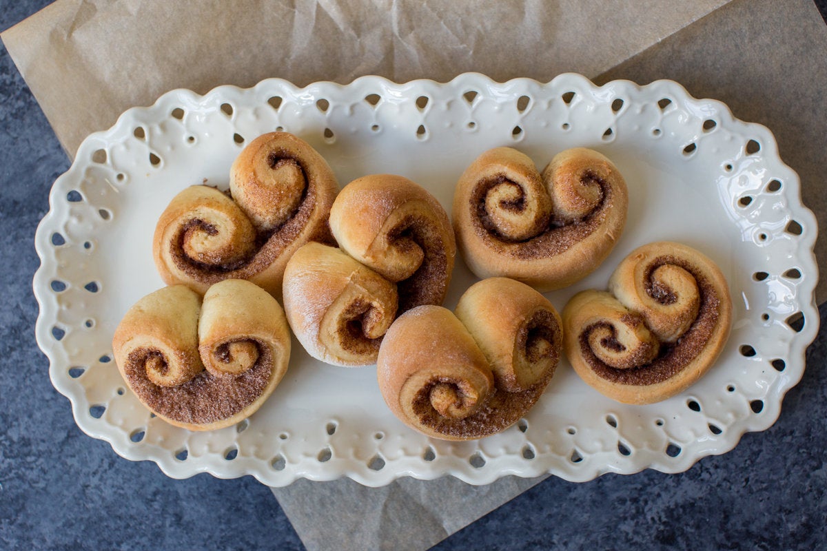 Making cinnamon rolls at home via @kingarthurflour